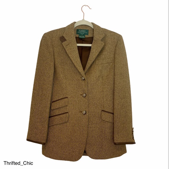 Lauren Ralph Lauren Jackets & Blazers - Ralph Lauren Tweed Vintage Equestrian Blazer